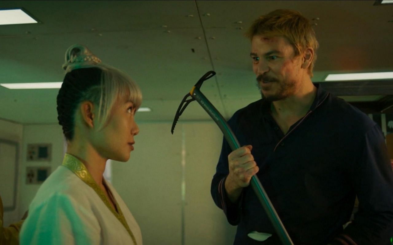 A snippet of Master Lian and Lucas Reyes as seen in the action comedy film. (Image via Youtube/Vertical)